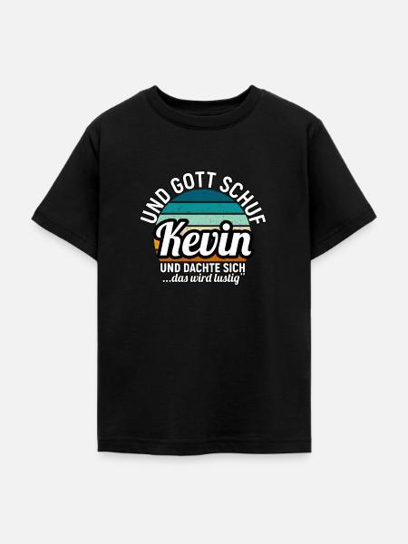 Kevin - Teenager T-Shirt - Schwarz