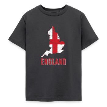 Angleterre - T-shirt Ado - charbon - Devant - AI Model Teenager Male light (155cm)