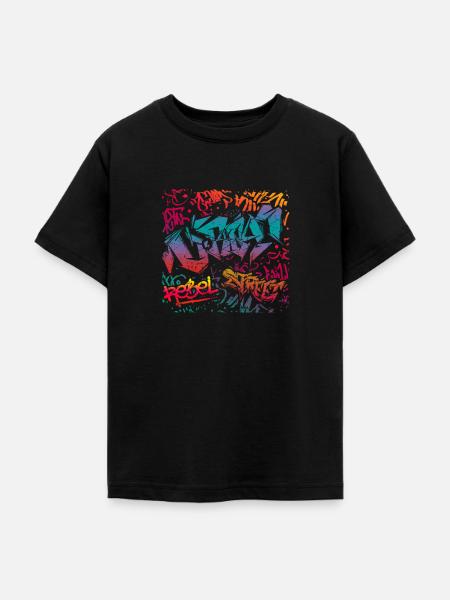 Graffiti Kunst - Teenager T-Shirt - Schwarz