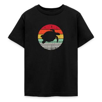 Schildkröte - Teenager T-Shirt - Schwarz - Vorne - AI Model Teenager Male light (155cm)