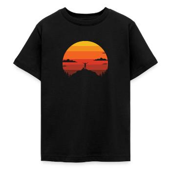hike - Teenage T-Shirt - black - Front - AI Model Teenager Male light (155cm)