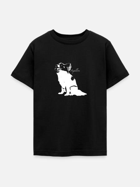 Papillon - Teenager T-Shirt - Schwarz
