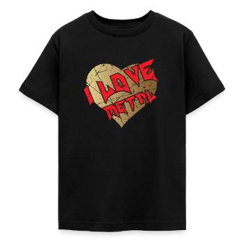 Cadeau de fan de musique heavy metal - T-shirt Ado - noir - Devant - AI Model Teenager Male light (155cm)