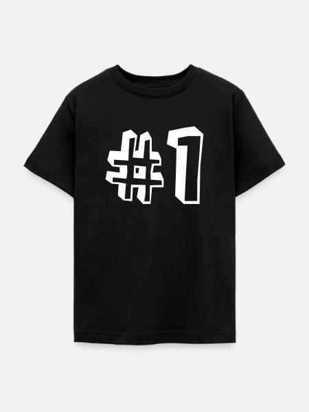 Nummer Eins Erster Platz Sieger - Teenager T-Shirt - Schwarz
