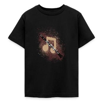 Klarinette - Teenager T-Shirt - Schwarz - Vorne - AI Model Teenager Male light (155cm)