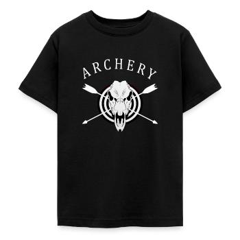Bogenschießen Bogenschütze Motiv Shirt Bogen - Teenager T-Shirt - Schwarz - Vorne - AI Model Teenager Male light (155cm)