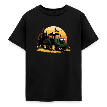 Traktor - Schlepper - Landwirt - Teenager T-Shirt - Schwarz - Vorne - AI Model Teenager Male light (155cm)
