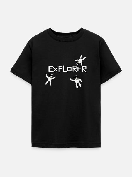 Explorer - Teenager T-Shirt - Schwarz