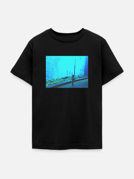 Turquoise - Teenager T-Shirt - Schwarz