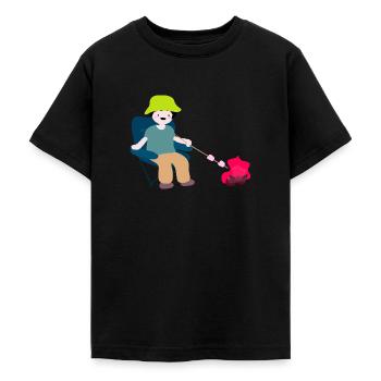 Camping5 - Teenager T-Shirt - Schwarz - Vorne - AI Model Teenager Male light (155cm)