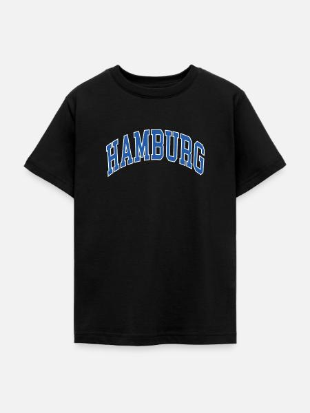 Hamburg - Teenager T-Shirt - Schwarz