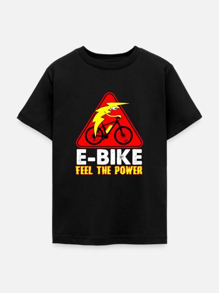 Elektro Fahrrad Ebike - Teenager T-Shirt - Schwarz