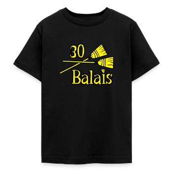 30 balais ans anniversaire - T-shirt Ado - noir - Devant - AI Model Teenager Male light (155cm)