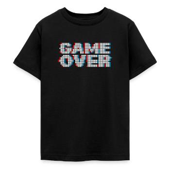 Game Over, cooles Gamer Shirt - Teenager T-Shirt - Schwarz - Vorne - AI Model Teenager Male light (155cm)