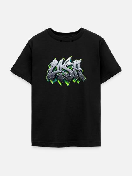 Lisa name graffiti - Teenager T-Shirt - Schwarz