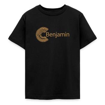 Für Benjamin - Teenager T-Shirt - Schwarz - Vorne - AI Model Teenager Male light (155cm)