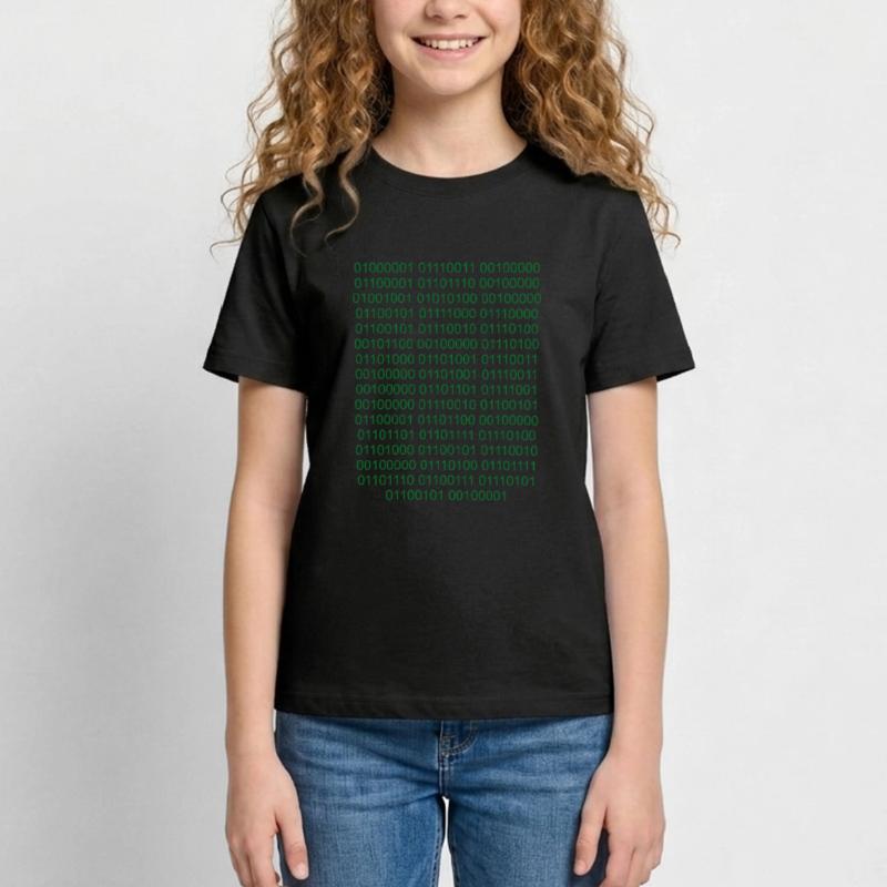 Binary Code Computer Scientist Nerd Teenage T-Shirt