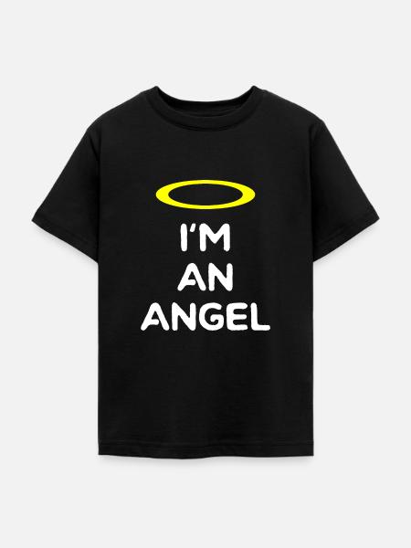 ENGEL - Teenager T-Shirt - Schwarz
