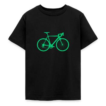 Rennrad - Teenager T-Shirt - Schwarz - Vorne - AI Model Teenager Male light (155cm)