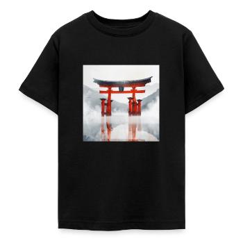 Japan - Teenager T-Shirt - Schwarz - Vorne - AI Model Teenager Male light (155cm)