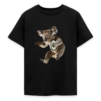 Koala - Teenager T-Shirt - Schwarz - Vorne - AI Model Teenager Male light (155cm)