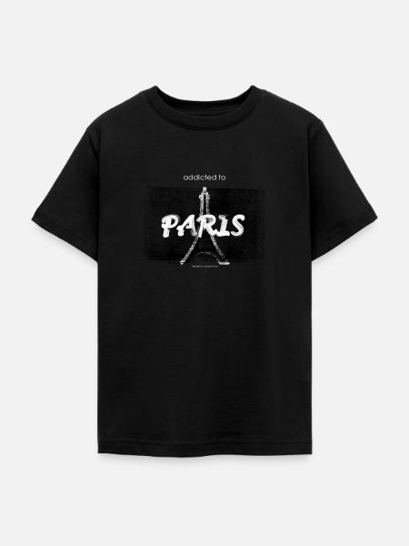 addicted to PARIS - Teenager T-Shirt - Schwarz