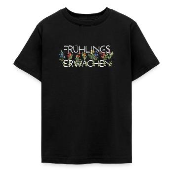 Frühlingserwachen - Teenager T-Shirt - Schwarz - Vorne - AI Model Teenager Male light (155cm)