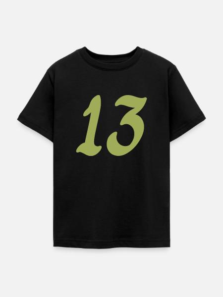 13 - Teenager T-Shirt - Schwarz
