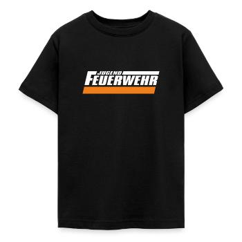 Jugendfeuerwehr I Feuerwehr I Notruf 112 - Teenager T-Shirt - Schwarz - Vorne - AI Model Teenager Male light (155cm)