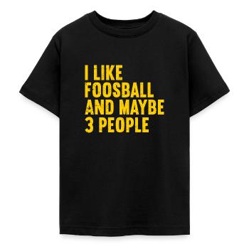 Tischfußball - Teenager T-Shirt - Schwarz - Vorne - AI Model Teenager Male light (155cm)
