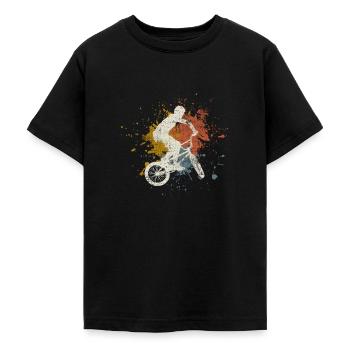 BMX retro - Teenager T-Shirt - Schwarz - Vorne - AI Model Teenager Male light (155cm)
