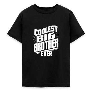 Grand frère - T-shirt Ado - noir - Devant - AI Model Teenager Male light (155cm)