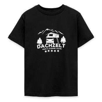 Dachzelt Geschenkidee für Dachzelt-Camper - Teenager T-Shirt - Schwarz - Vorne - AI Model Teenager Male light (155cm)
