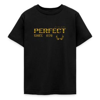 Perfect since 1978 - Teenage T-Shirt - black - Front - AI Model Teenager Male light (155cm)