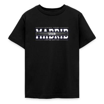 Madrid - T-shirt Ado - noir - Devant - AI Model Teenager Male light (155cm)