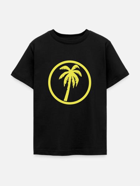 Palme - Teenager T-Shirt - Schwarz