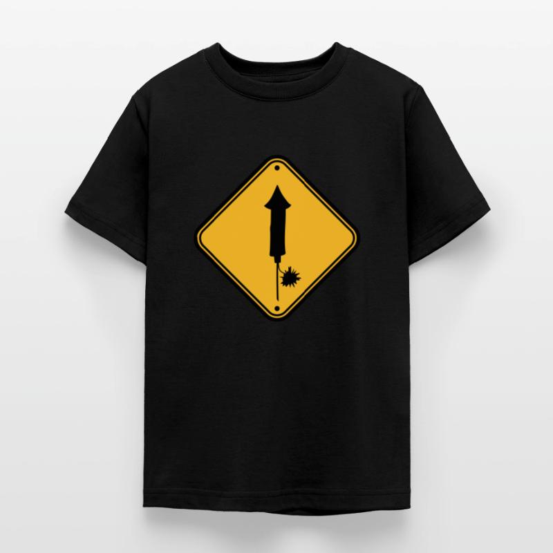 danger warning sign caution caution danger zone Teenage T-Shirt