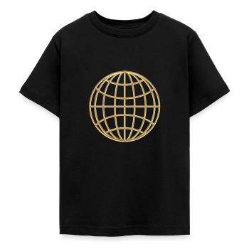globe - Teenage T-Shirt - black - Front - AI Model Teenager Male light (155cm)