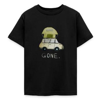 Dachzelt Camper - Teenager T-Shirt - Schwarz - Vorne - AI Model Teenager Male light (155cm)