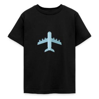 Flugzeug - Teenager T-Shirt - Schwarz - Vorne - AI Model Teenager Male light (155cm)