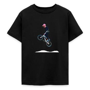 BMX - Teenager T-Shirt - Schwarz - Vorne - AI Model Teenager Male light (155cm)