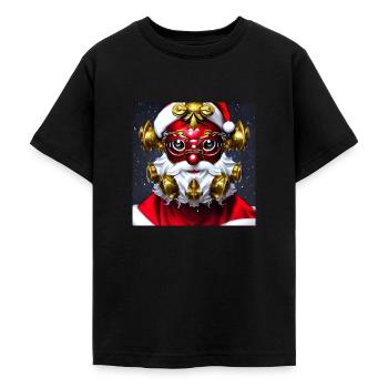 Serie: Distopia of Christmas - Teenager T-Shirt - Schwarz - Vorne - AI Model Teenager Male light (155cm)