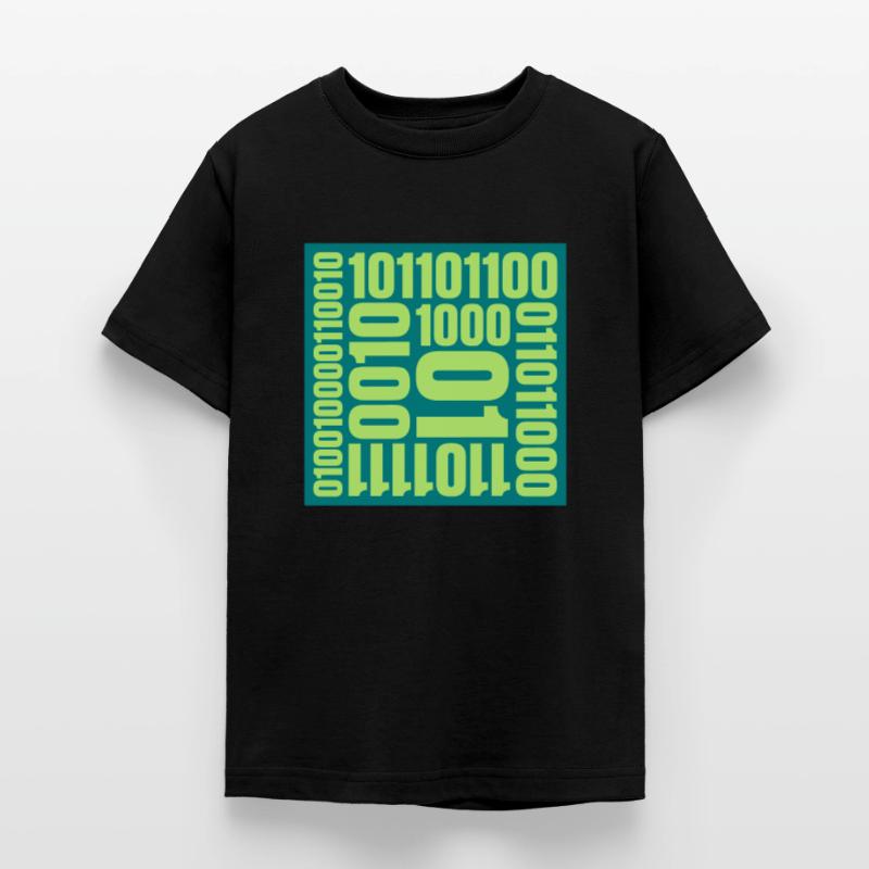Langage de programme de code binaire T-shirt Ado