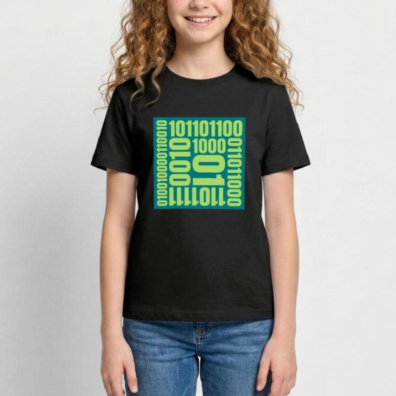 Langage de programme de code binaire T-shirt Ado