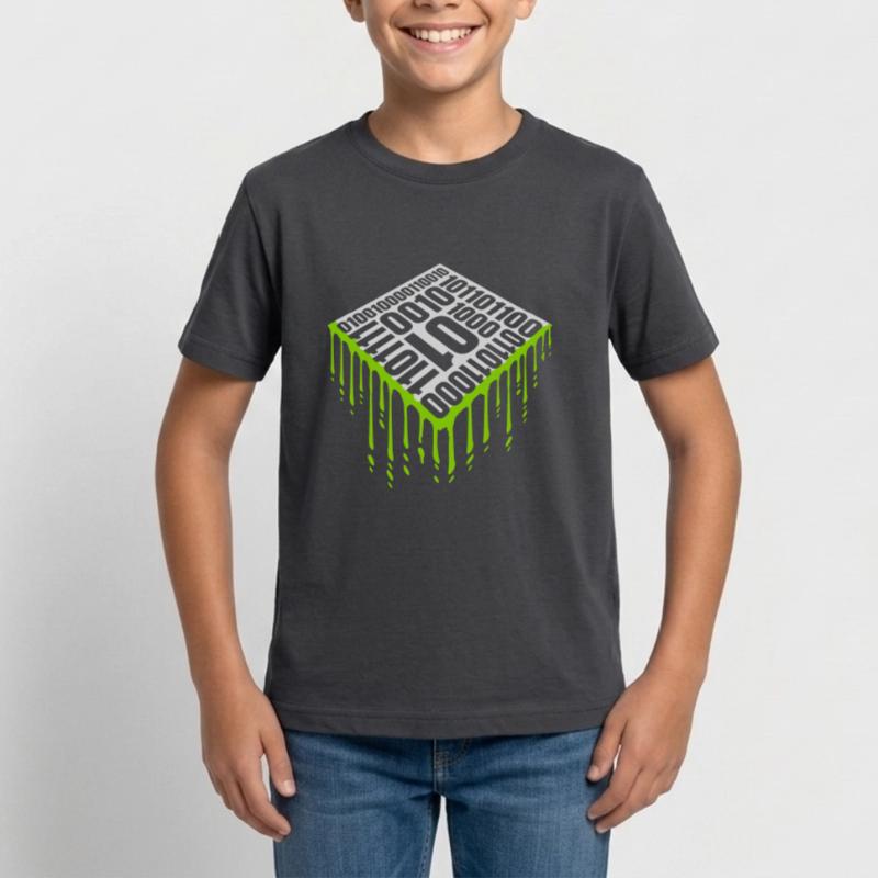 Langage de programme de code binaire T-shirt Ado