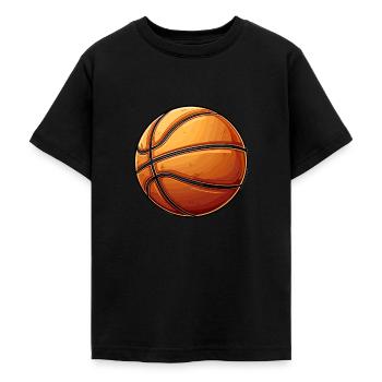 Basketball Motiv - Teenager T-Shirt - Schwarz - Vorne - AI Model Teenager Male light (155cm)