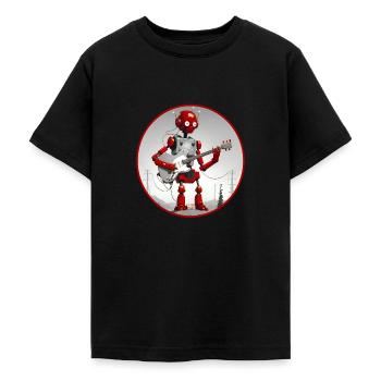 CONNECTÉ À LA MUSIQUE - T-shirt Ado - noir - Devant - AI Model Teenager Male light (155cm)