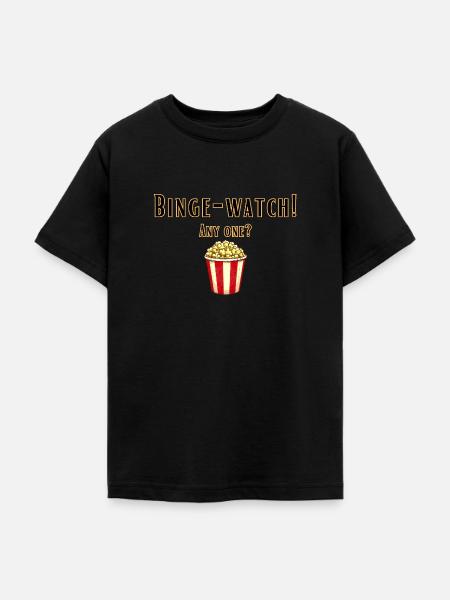 Binge-Watch - Teenager T-Shirt - Schwarz