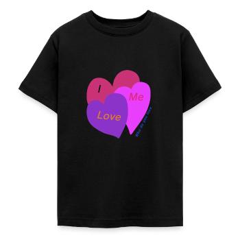 Aimez-moi - T-shirt Ado - noir - Devant - AI Model Teenager Male light (155cm)