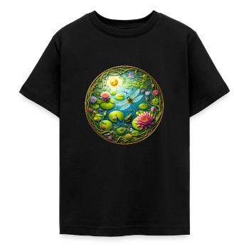 See Leben - Teenager T-Shirt - Schwarz - Vorne - AI Model Teenager Male light (155cm)